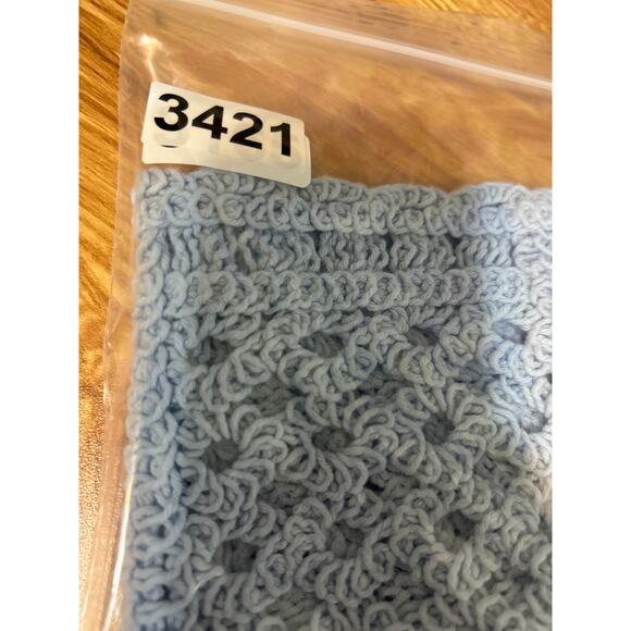 Y2K Sans Souci Women‎ Crop Crochet Knit Top S Festival Cottagecore Boho Beachy - Picture 9 of 9